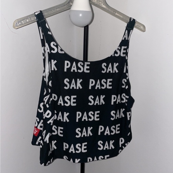 TMMG Haitian Sak Pase Print Cropped Tank Top - Picture 2 of 3